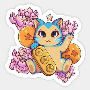 Puar Maneki Neko Sticker